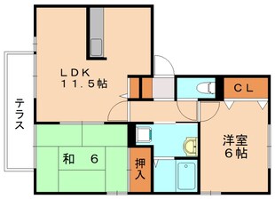 福大前駅 徒歩61分 1階の物件間取画像